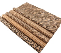 INFOCORK léopard imprimé végétalien 0.4mm mince tissu de liège-personnalisable pour bricolage artisanat/pochette à la main/portefeuilles/housses de cahier