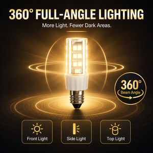 Bombilla LED E14 tipo maíz 3W 4W 5W SMD 2835 regulable 2700K-6000K AC 120V con cubierta de PC para uso residencial, lámpara LED E14 - Product Image 6