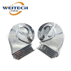 Bocina para Auto Weitech Cromada de 12V, Doble Tono, de Aluminio, Impermeable, para Reemplazo - Product Image 4