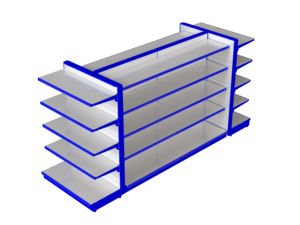 ชั้นวางสินค้าซูเปอร์มาร์เก็ตลายไม้สุดฮิต โครงเหล็กแบบไฮบริด สำหรับร้านขายอาหารออร์แกนิกและร้านขายผลิตภัณฑ์จากธรรมชาติ - Product Image 2