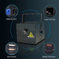Laser RVB Professionnel AICPOSE pour Scène, Mariage – Lumière Laser d'Animation DMX Pleine Couleur 3W