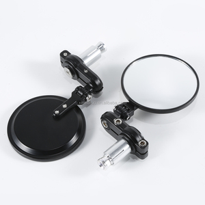 Rétroviseurs ronds pour <span class=keywords><strong>guidon</strong></span> de <span class=keywords><strong>moto</strong></span>, 7/8 pouces, pour Honda, Kawasaki, Aprilia, BMW, rétroviseur latéral XF110801-ZB - Product Image 1