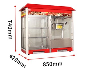 Electric <b>Popcorn</b> Maker 1400W Hot Air <b>Popcorn</b> Maker <b>Machine</b> Commercial <b>Popcorn</b> <b>Machine</b> With Heated Storage Showcase - Product Image 2