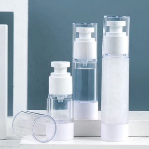 2026 Popular Style Empty 5ml 10ml 15ml 30ml <b>50ml</b> 100ml 150ml Plastic Airless Pump <b>Bottles</b> for Cream and Lotion Cosmetics - Product Image 5