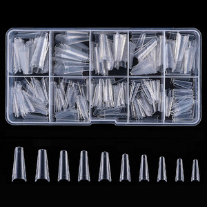 Suministros <span class=keywords><strong>de</strong></span> Arte <span class=keywords><strong>de</strong></span> <span class=keywords><strong>Uñas</strong></span> Estilo Europeo Americano, <span class=keywords><strong>Uñas</strong></span> Postizas, 500 Piezas en Caja, Puntas <span class=keywords><strong>de</strong></span> <span class=keywords><strong>Uñas</strong></span> Francesas en Forma <span class=keywords><strong>de</strong></span> Almendra, Color Natural, <span class=keywords><strong>Cortas</strong></span> y Largas - Product Image 1