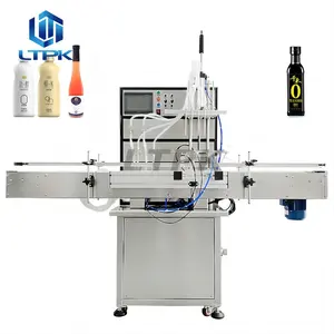 LT-GJC04 Magnetic Pump Filling Equipment Juice Wine Gel Sanitizer Perfume Cosmetic Cooking Oil Automatic Liquid Filling Machines