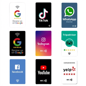 Carte de membre NFC Smart Tap, code QR RFID, affichage instantané des commentaires, capture des avis Google, étanche, moderne - Product Image 5
