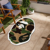 Tapis imprimé irrégulier Anime personnalisé Kaws Bape, tapis de salon, tapis Bape Bear pour chambres à coucher