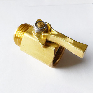 Heavy-Duty 3/4 inch ght Brass Shut van vườn <span class=keywords><strong>Hose</strong></span> nối nước <span class=keywords><strong>shutoff</strong></span> vòi phun ngoài trời làm vườn Heavy-Duty Brass van - Product Image 2