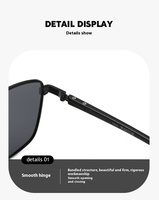 Lunettes de soleil métal petit cadre carré pour hommes femmes UV Protection nuances lunettes mode classe lunettes de soleil polarisées personnalisées