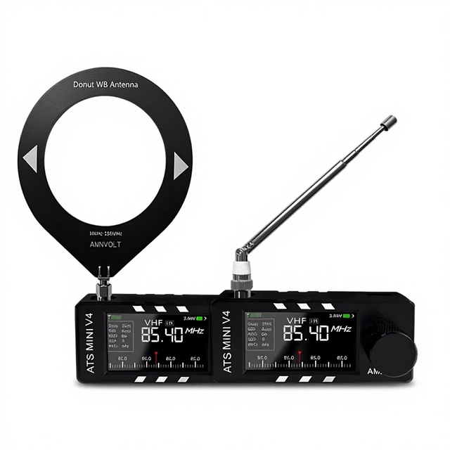 Full-Band V4 ATS DSP Mini Radio 1.9inch IPS Screen FM AM SSB LSB USB Receiver Built-In Hi-Z Headphone Amplifier Circuit Type-C