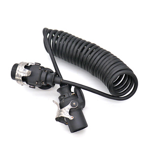 Cable de enlace de remolque EBS ABS en espiral retráctil de alta calidad Cable de resorte eléctrico de 7 pines - Product Image 5