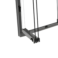 Porte coulissante insonorisée avec verre isolant, directement de l'usine