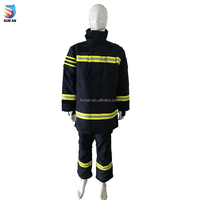 Tenue de pompier ignifugée 3 couches en aramide avec bandes réfléchissantes, veste et pantalon, tailles OEM du S au 4XL