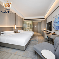 Ensemble de meubles de chambre d'hôtel moderne Vantel, design personnalisé, fournisseur en gros de meubles pour chambre d'hôtes