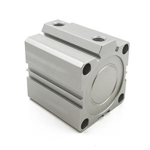 กระบอกลมแอร์แทค รุ่น SDA แบบบาง ชนิดดับเบิ้ลแอคชั่น SDA16/25/32/63-25-10-35-50-75-S พร้อมโครงสร้างลูกสูบแม่เหล็กและเกลียวภายนอกแบบ B - Product Image 1