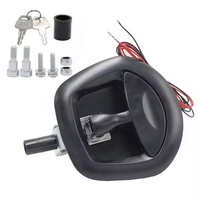 Serrure de coffre de camion électrique 12V avec poignée en T, serrure à compression, serrure à queue de baleine, serrure de porte de compartiment de camping-car