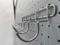 Étagères murales magnétiques détachables robustes 2 x 4 pieds, blanches, pour organiser les outils dans le garage ou l'atelier