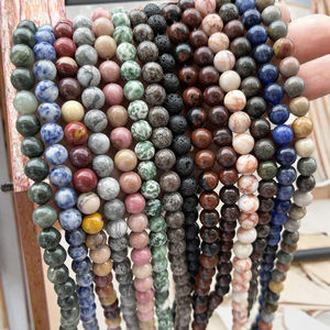 Cuentas Redondas de Ágata Aashim, Piedras Naturales para Joyería, 4mm/6mm/8mm/10mm/12mm, Modelo AB-0980 - Product Image 1