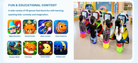 Machine de jeu VR 9D populaire pour enfants, éducative, à monnayeur, pour parcs d'attractions
