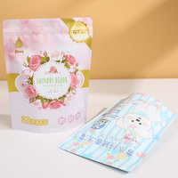 Sachet Doypack en plastique refermable personnalisé pour lessive, vente en gros