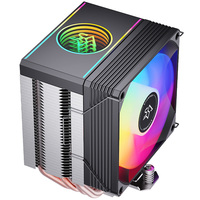 Dissipateur thermique pour processeur SNOWMAN Tower avec 4 caloducs, refroidisseur de radiateur PC RGB ITX compatible avec LGA 1851 1700 1200 2011 AM5 AM4
