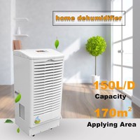 150L/D(T=30 ° Déshumidificateur commercial portable avec roues (C,RH=80%) pour salle de culture