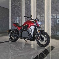 Moto électrique de style Diavel avec moteur QS 3000W 10000W, batterie au lithium 72V120Ah 180Ah, pneus de 100 MPH 200 mm pour adultes