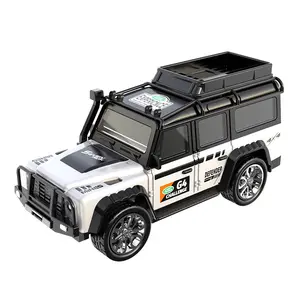 2.4G Simulatie Metaal Zinklegering Miniatuur Aluminium Diecast Body Bestelwagen Afstandsbediening Mini Rc Auto 1 64 Cadeau Speelgoed Voor Kinderen