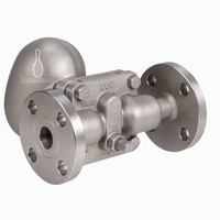 Conector Universal de Acero Inoxidable BFSS5F SS304/316L, Trampa de Vapor Termostática de Bola Flotante con Brida para Gas a Alta Temperatura DN25