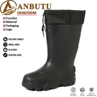 Bottes de neige durables et imperméables en EVA avec doublure en peluche amovible, chaussettes thermiques lavables, chaussures de marche d'hiver pour l'extérieur – Direct Usine