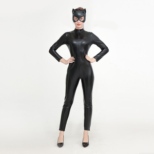 Halloween donna gatto nero tuta Zentai tuta donna <span class=keywords><strong>Sexy</strong></span> <span class=keywords><strong>Costume</strong></span> di Halloween - Product Image 1