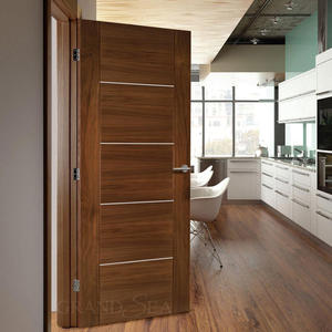 Puerta Interior Moderna de Madera Maciza para Dormitorio, Baño y Hotel, con Características de Insonorización, Resistencia al Fuego e Impermeabilidad, Venta al por Mayor de Fábrica - Product Image 3