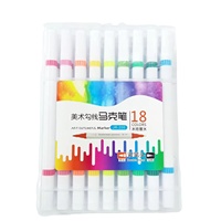Échantillon gratuit Marqueurs acryliques Tableau lumineux Set de stylos avec impression de logo Vente directe Set de papeterie 12 couleurs Plastique PP