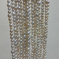 Collier en perles d'eau douce de forme irrégulière de qualité AAAA, 3-8 mm, brin de perles de 40 cm pour la création de bijoux DIY