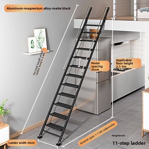 Đa Chức Năng Trong Nhà Nhôm Dày Hợp Kim Gác Mái Thang Cầu Thang Hiện Đại Hợp Kim Nhôm Hộ Gia Đình Thang - Product Image 6