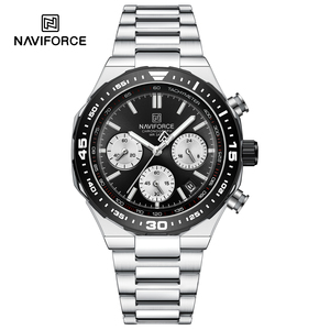 NAVIFORCE 8049 <span class=keywords><strong>SBS</strong></span> Montres de luxe pour hommes Bracelet en acier inoxydable Chronographe à quartz Montres pour hommes 3ATM Étanche Relojes Hombre - Product Image 6