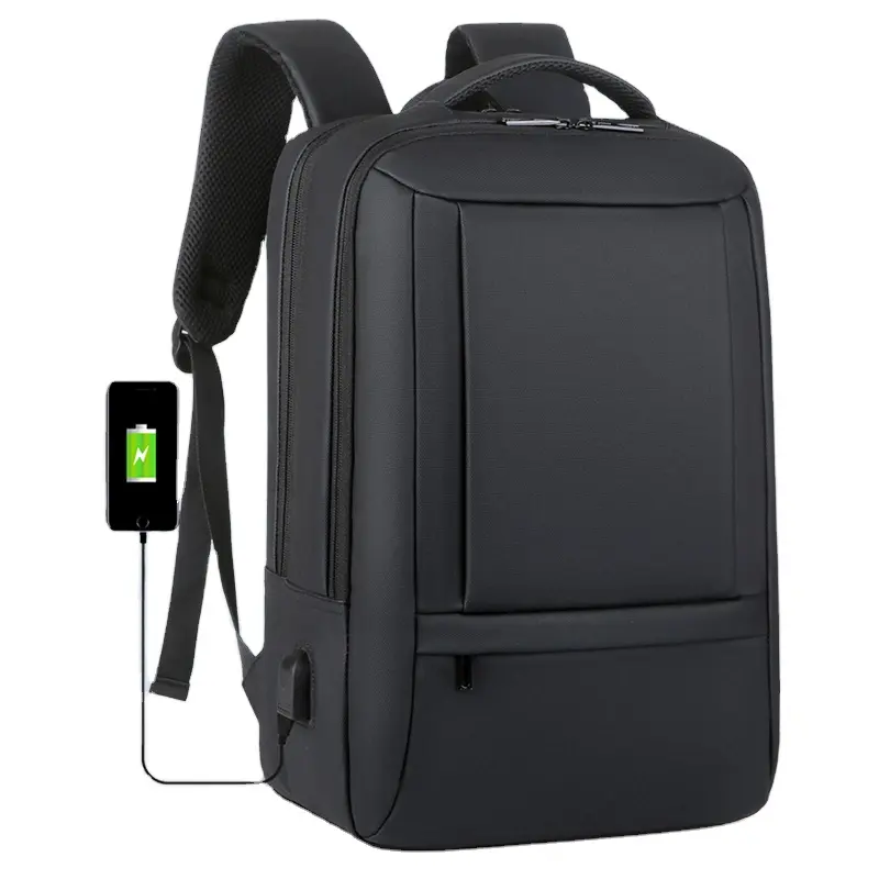 USB Charger Backpack Anti Theft Smart Laptop Backpack Bag Large Capacity Multifunction Soft Fashion Black Waterproof