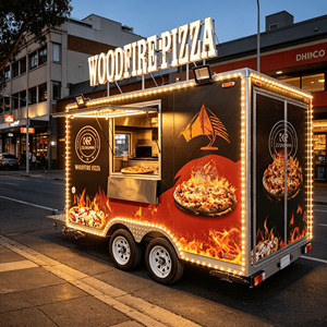 Remolque de Bebidas para Vino y Vinería, Bar Móvil al Aire Libre, Venta Ambulante, Catering Comercial, Carrito de Comida Callejera - Product Image 1