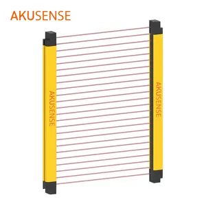 AkuSense Highly Waterproof 6M Range Industrial Area Barrier Safety Guard Light Curtain Sensor Autonics Light Curtain Area Sensor