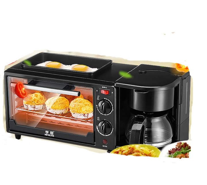 Домашняя Кофеварка «Три в одном», многофункциональная кофеварка, устройство для приготовления сэндвичей, тостер в подарок