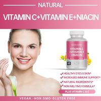 Vitamina C + Vitamina E + Niacina Tableta de masticación orgánica Elasticidad DE LA PIEL Colágeno Cuerpo Antienvejecimiento Tableta de vitamina C