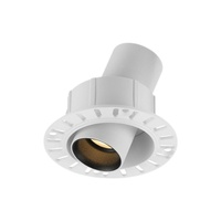 Spot encastré moderne en aluminium de haute qualité, 8W LED, sans cadre/régulier, angle optionnel réglable 15/24/38/60