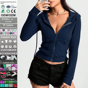 Sudadera con Capucha de Invierno de Alta Calidad para Mujer, Estilo Urbano, Color y Estilo Personalizables, con Capucha y Agujeros - Product Image 1