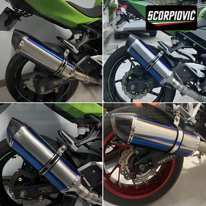 Silencieux d'échappement en fibre de carbone complète R77 pour <span class=keywords><strong>moto</strong></span> GSX250R 250SR <span class=keywords><strong>Z900</strong></span>, tuyau d'échappement arrière modifié - Product Image 3