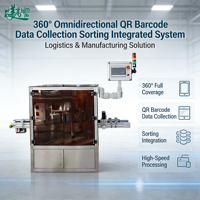 Lecteur de codes-barres QR omnidirectionnel 360° |   Équipement intégré de collecte de données, de corrélation et de tri pour la logistique d'entrepôt
