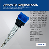 Bobina de encendido azul de alto rendimiento, A4L para AUDI, A5, A6, A7, A8L, Q5, Q7, R8, S4, RS6, S5, 3,0 T, EA839, 2,5, 2,8, 3,2, 4,2, 5,2