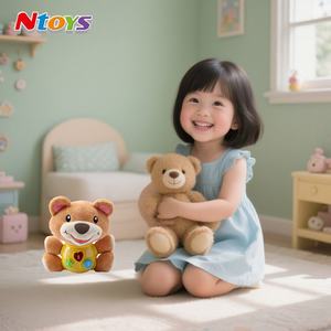 Jouet <span class=keywords><strong>ours</strong></span> en peluche de bonne qualité avec lumières et musique-Animal en peluche doux pour l'éducation précoce des enfants et la fête - Product Image 6