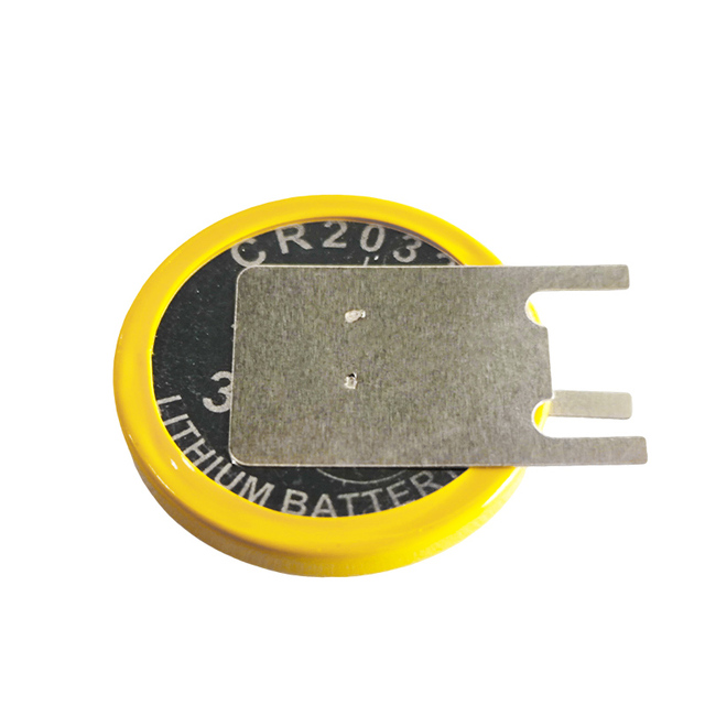 China Factory Customized CR2032 3V LiMnO2 Lithium Button Cell Battery Various Soldering Lug Tabs Pins CE/RoHS Certified 1000