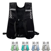 Tas Lari Ringan Reflektif dengan Ransel Portabel untuk Pria dan Wanita, Tas Olahraga Lari Trail Outdoor